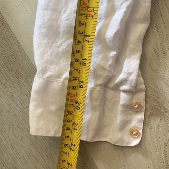 Tommy Bahama Women’s Linen White Button Down Shirt size XS‎ Lagenlook Summer - Picture 10 of 10